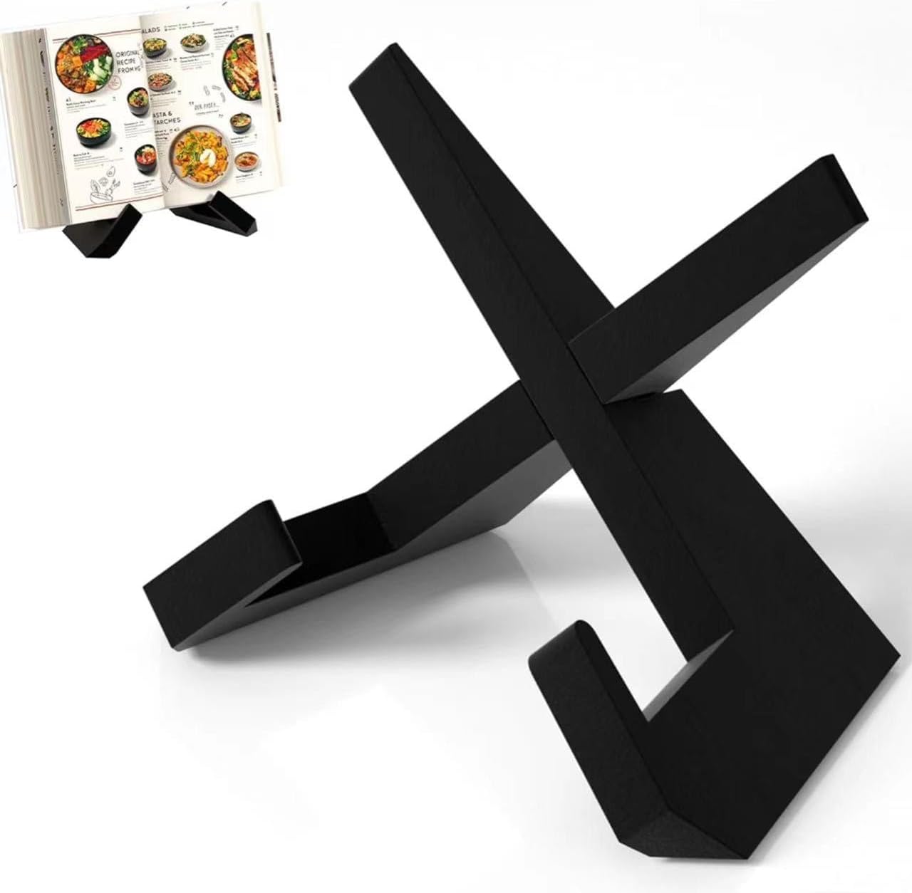 PickMeYA Plate Recipe Stand Multi-Functional Kitchen iPad Holder Black 1