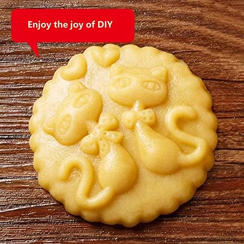 SNOOSZ Wooden Cookie Mold Cat Butterfly Shape