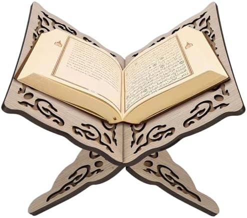 Wooden Quran Holder Stand Foldable Book Display Stand