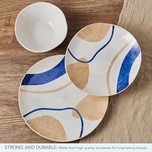 Pfaltzgraff Artful Circles 12-Piece Dinnerware Set