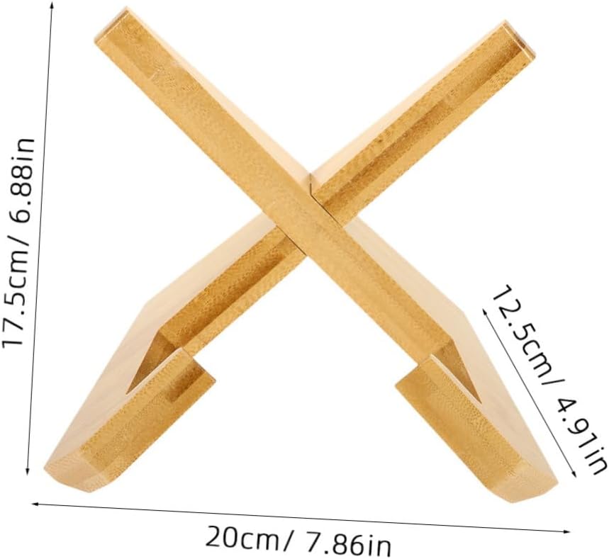 Portable Mini Wooden Recipe Bookstand for Kitchen and Home Use