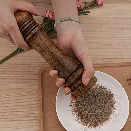 RANRANJJ Wood Salt and Pepper Mill Set - Pack of 2