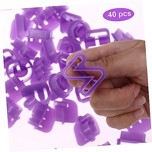 OKUMEYR 40Pcs Alphabet Number Cookie Cutters Set