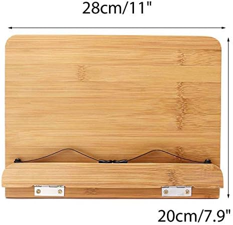 Adjustable Wood Cookbook Stand for Reading and Cooking