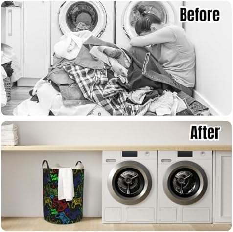 Luixdie Gaming Laundry Basket for Kids and Boys 1
