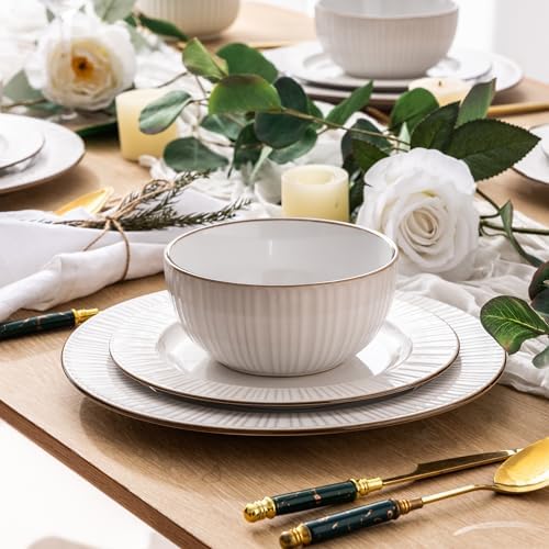 GBHOME Ceramic Dinnerware Set 12 Pcs Modern Elegant