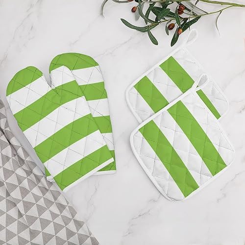 Curdesi 4PCS Oven Mitts and Pot Holders Set 1