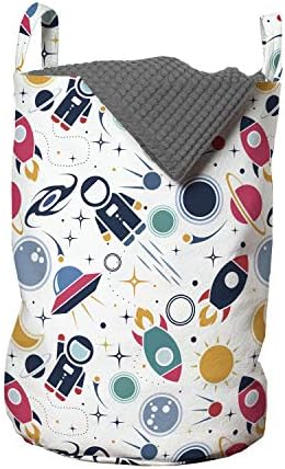 Ambesonne Spaceship Laundry Bag - 13x19 Multicolor