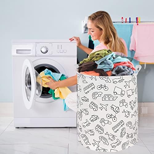 RoyBoder Waterproof Laundry Basket with Handle for Home Bedroom and Dorm