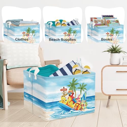 Clastyle Beach Animal Laundry Hamper for Kids