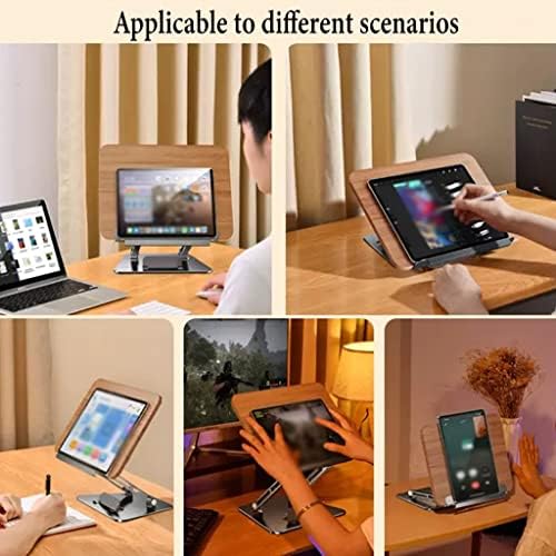 Adjustable Book Stand with Heat Dissipation for Laptop and Cookbook