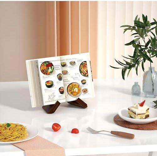 PickMeYA Plate Recipe Stand Multi-Functional Kitchen iPad Holder Black 1