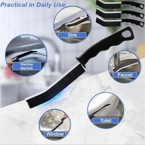 Popaice Crevice Brush Set 3 Pcs for Home Cleaning