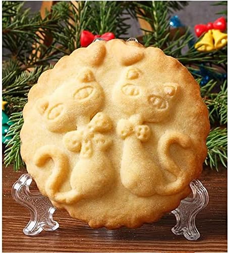 SNOOSZ Wooden Cookie Mold Cat Butterfly Shape