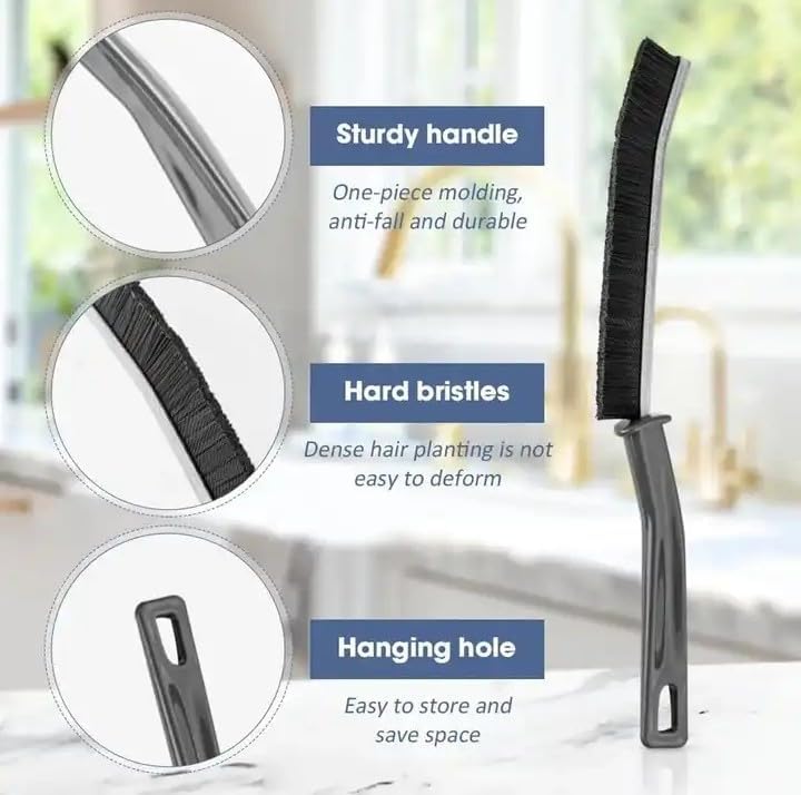 Crevice Cleaning Brush for Deep Kitchen Bathroom Cleaning