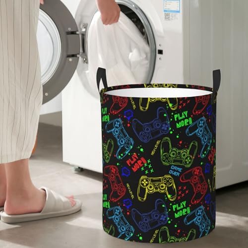 Luixdie Gaming Laundry Basket for Kids and Boys 1