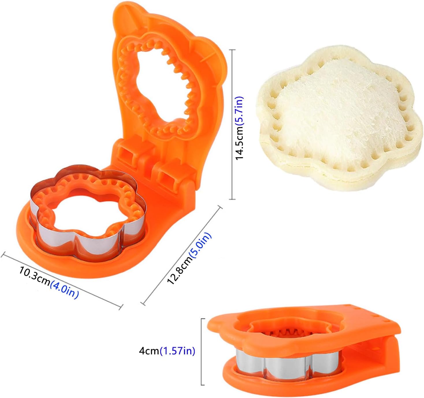 QinhBting Flower Shaped Sandwich Cutter and Sealer