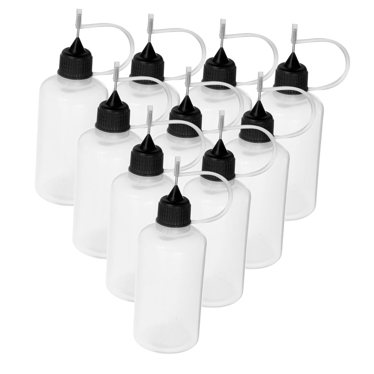 10-Pack Precision Tip Squeeze Bottles for Glue and Adhesive Use