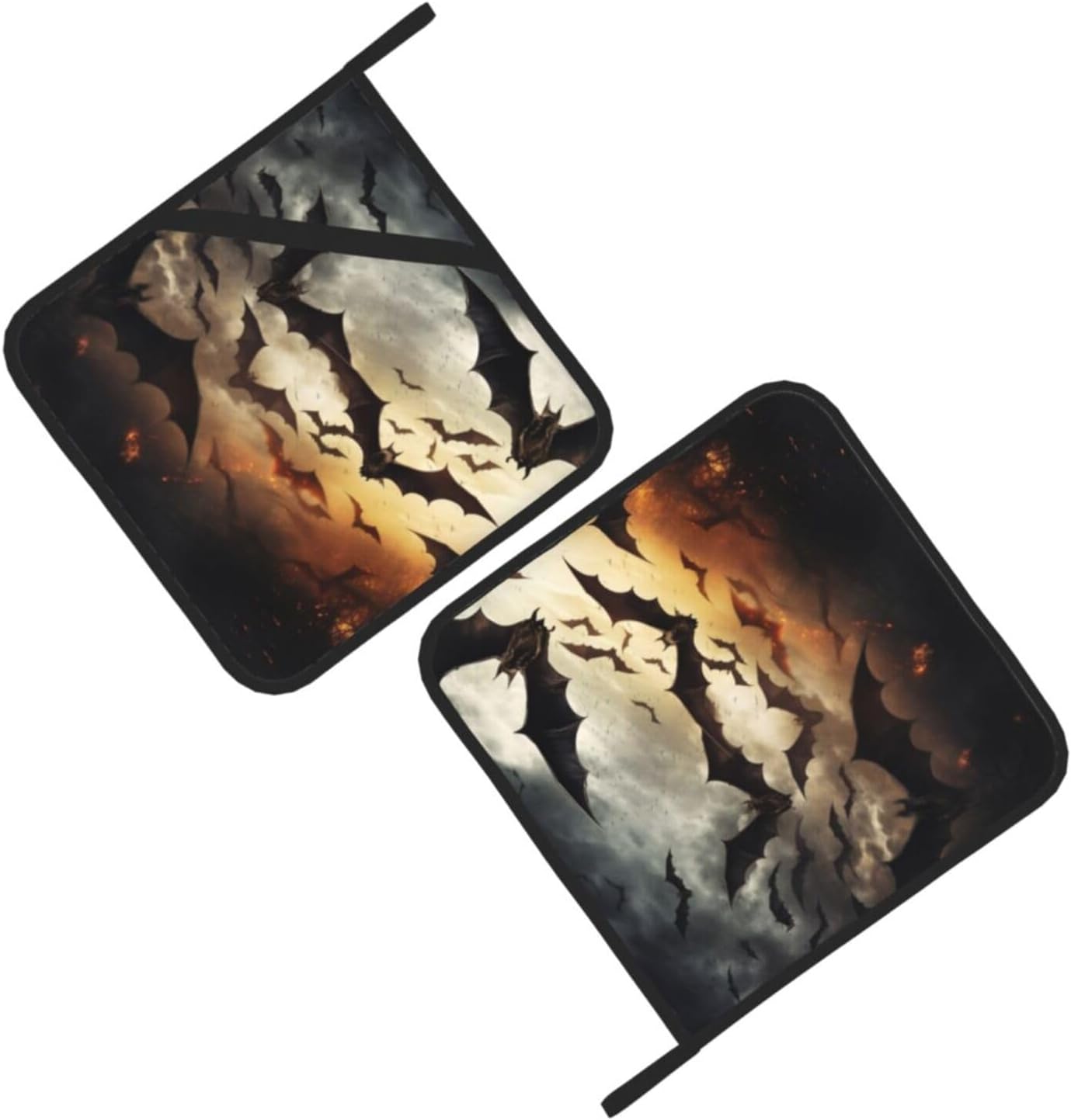 XIyueZone 2PCS Halloween Flying Bats Oven Mitts