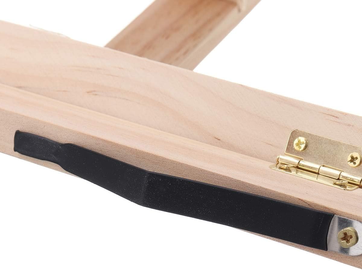 Foldable Wooden Cookbook Holder with Non-Slip Base