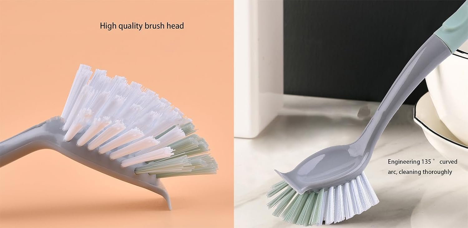 Ergonomic Kitchen Cleaning Brush Set of 2
