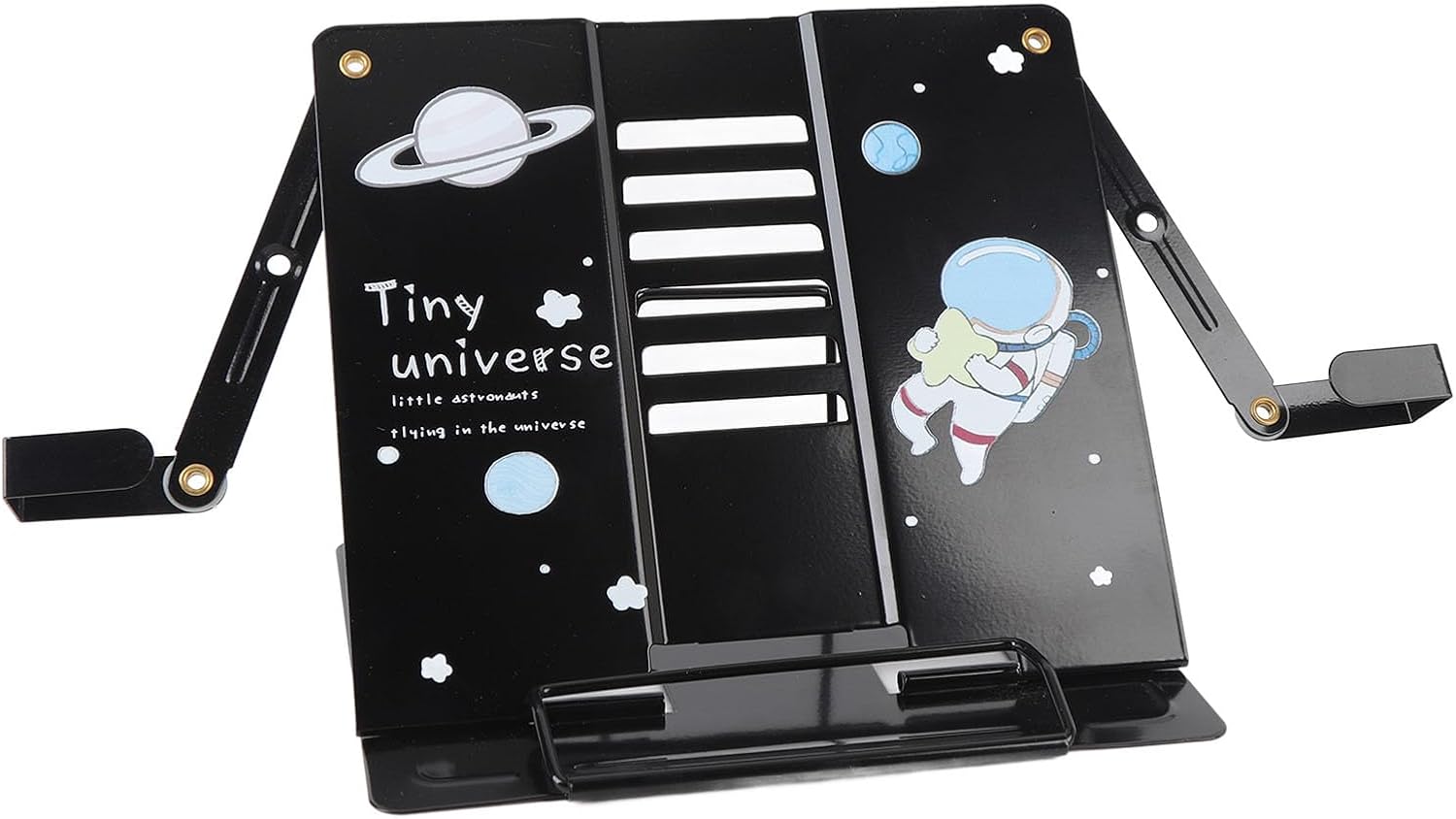 Asixxsix Small Metal Book Stand with Pattern Design 1