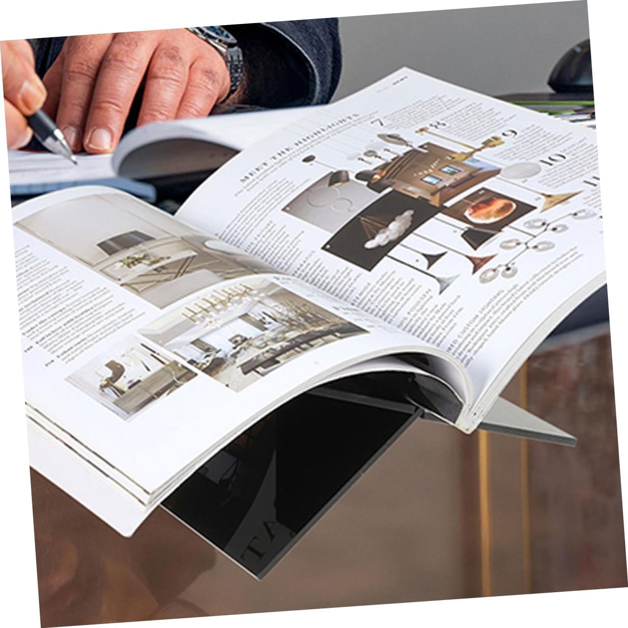 HOLIDYOYO 1 Set Coffee Table Book Stand for Kitchen and Desk