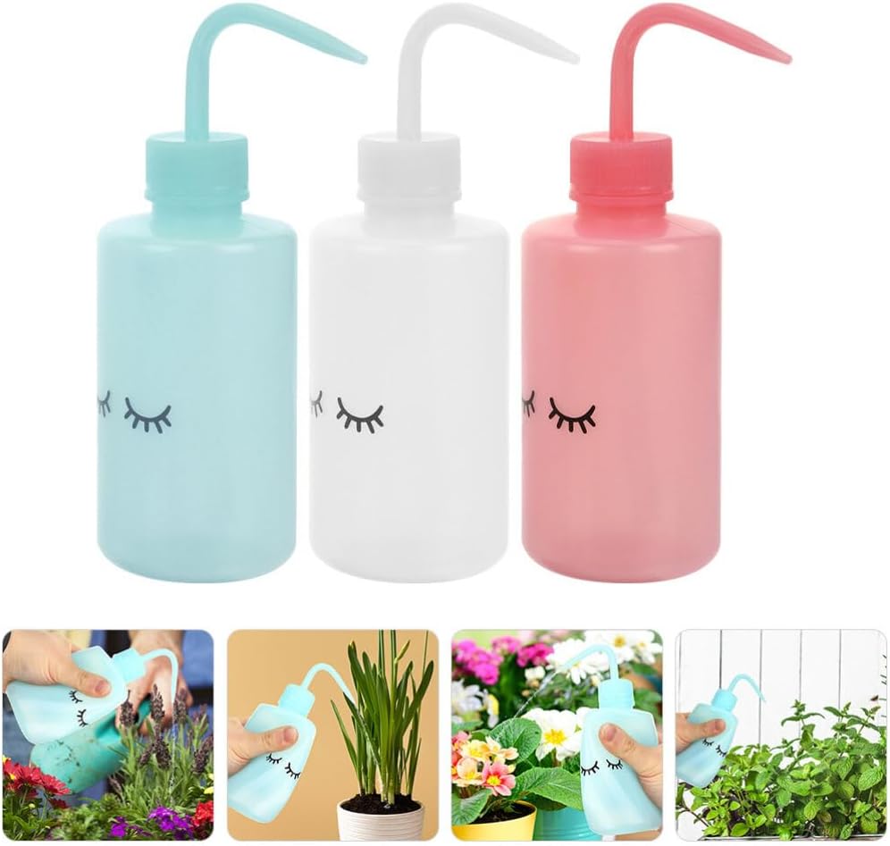 NIYANGLE 3pcs Curved Mouth Squeeze Bottle Set