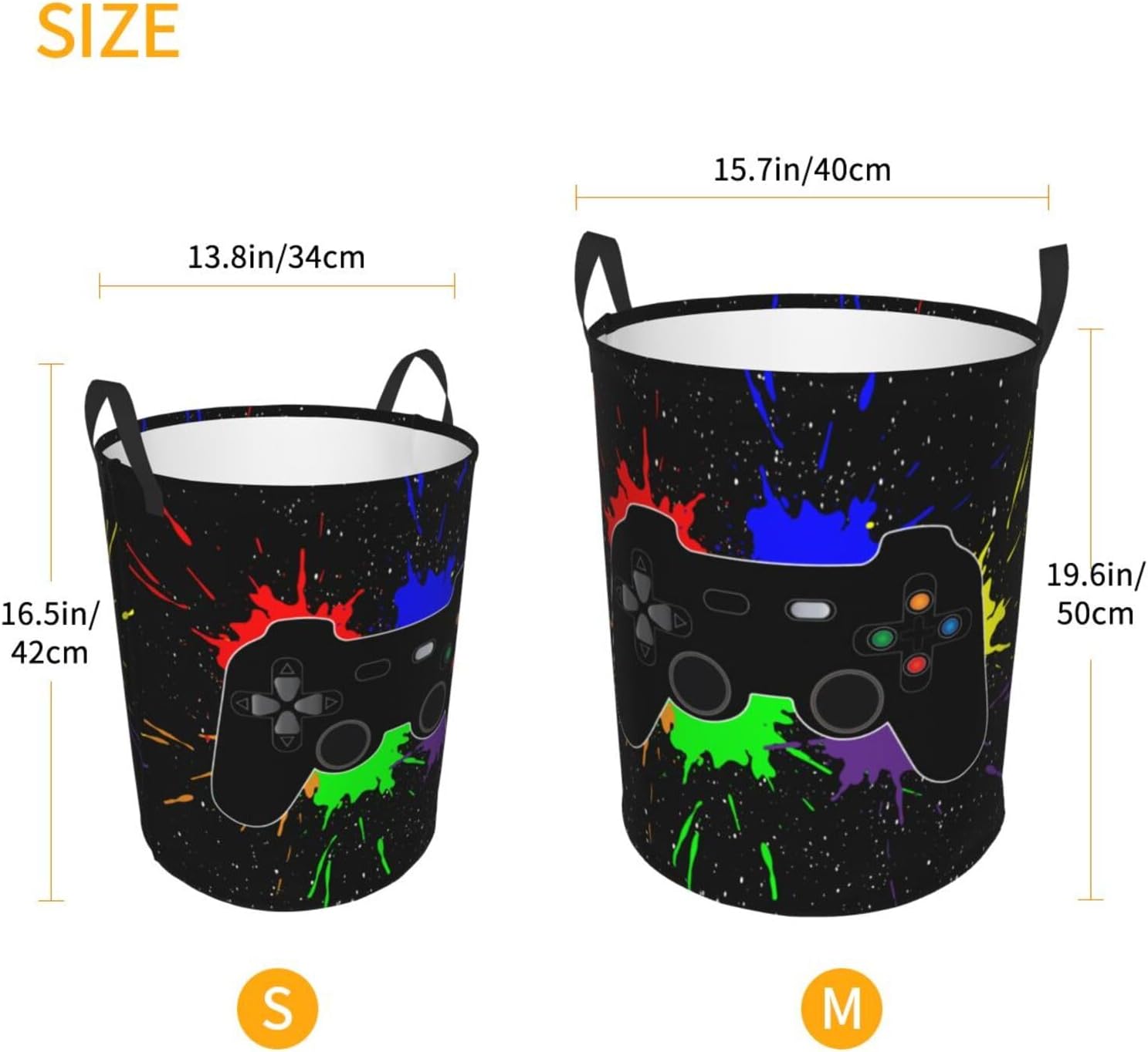 Gbuzozie Gaming Joystick Laundry Hamper 62L