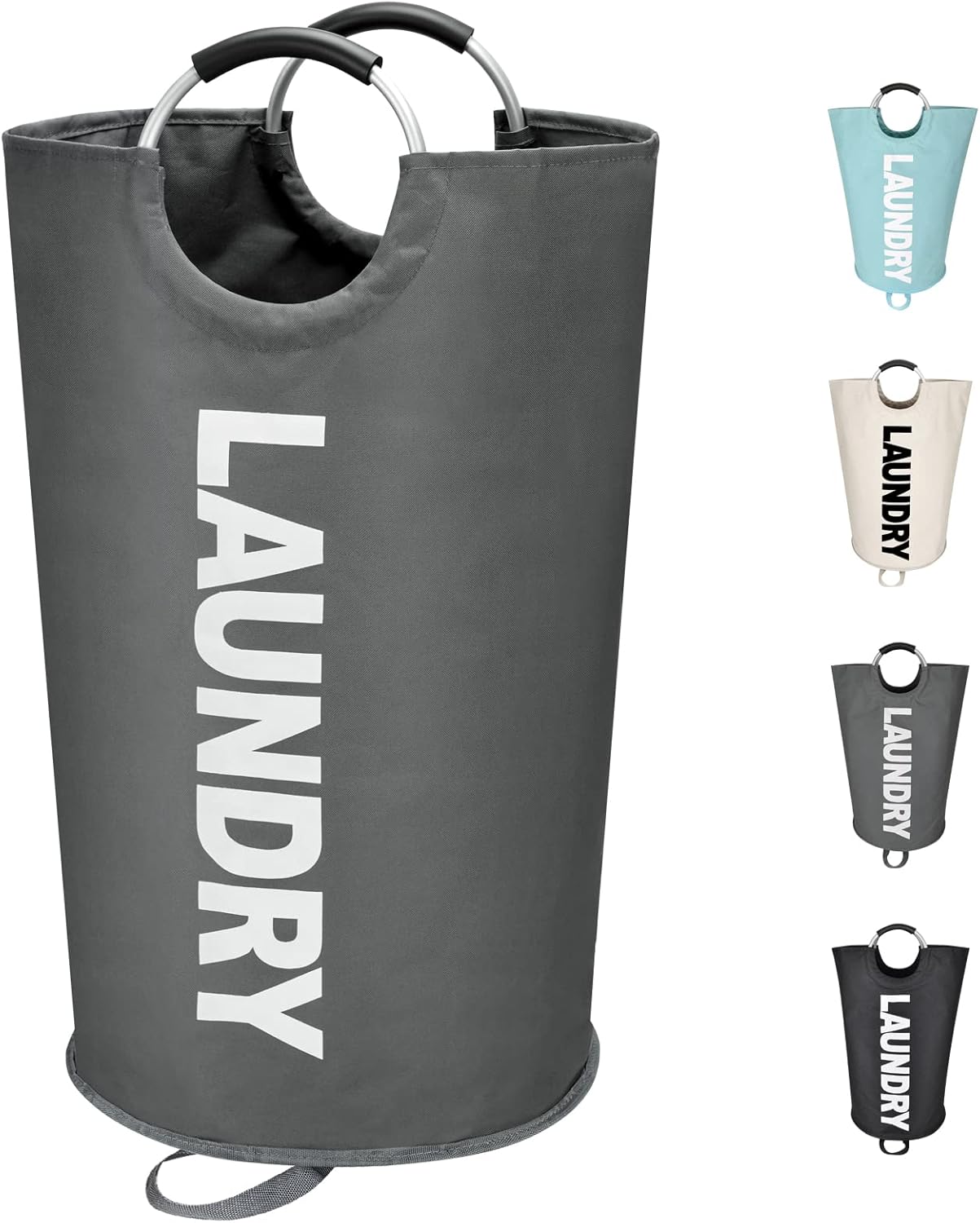 90L Large Laundry Basket with Waterproof Foam Protected Aluminum Handles