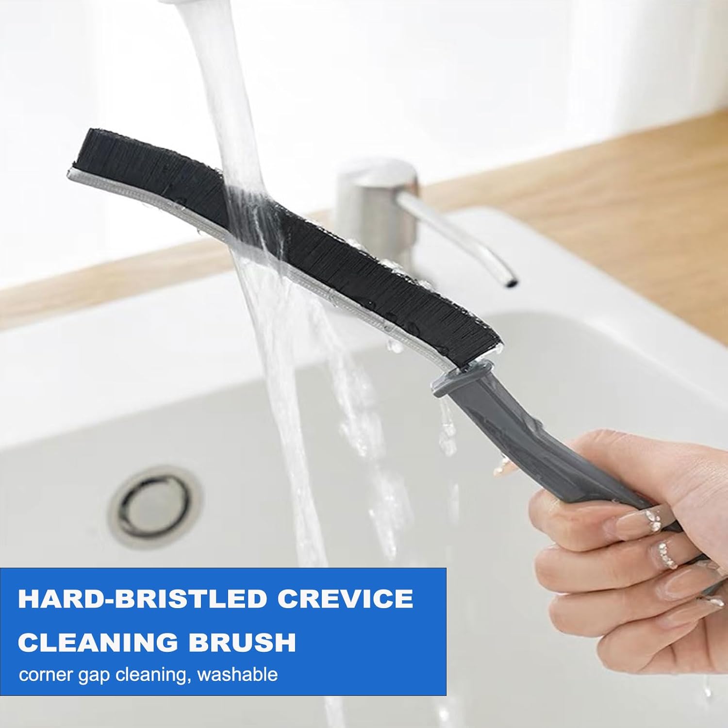 Ttspring Hard Bristle Crevice Cleaning Brush