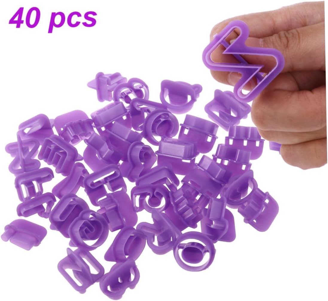 BRIGHTFUFU 40Pcs Alphabet Cookie Cutters Set for Baking and DIY Crafts 1