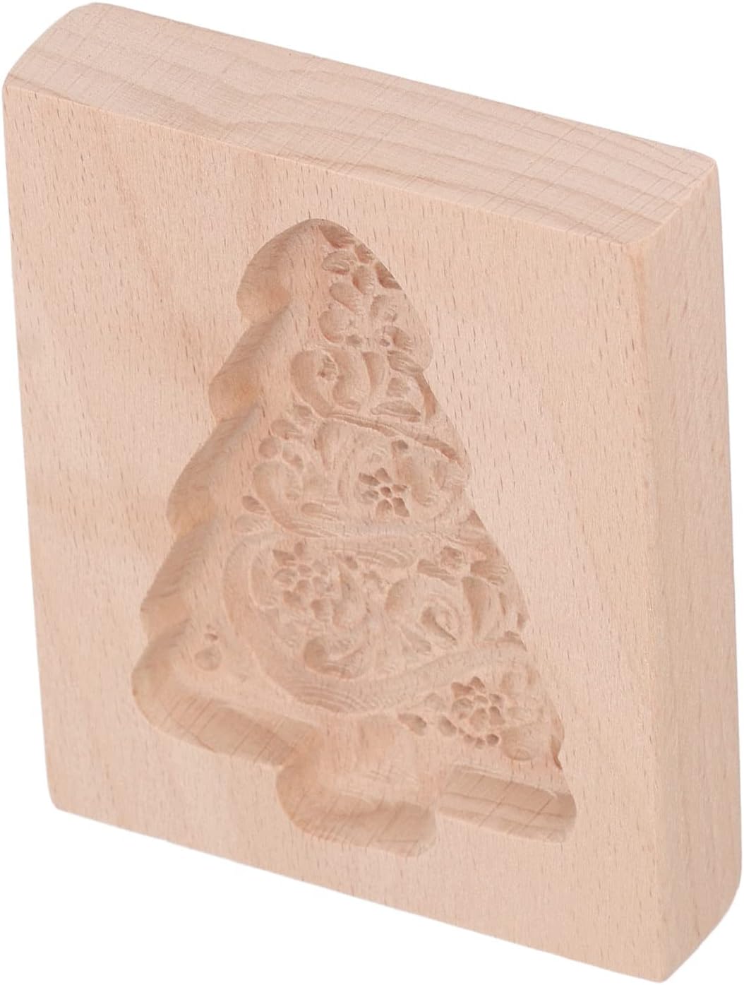 Elelif Wooden Cookie Cutter with Engraved Patterns