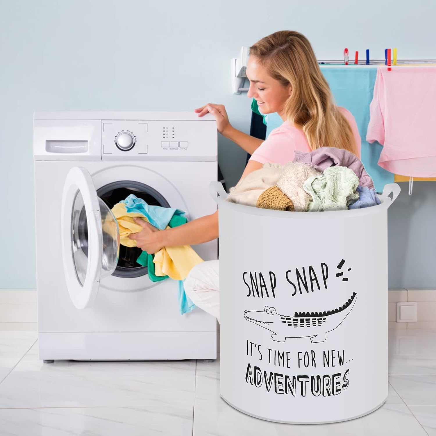 RoyBoder Waterproof Laundry Basket with Handle 1