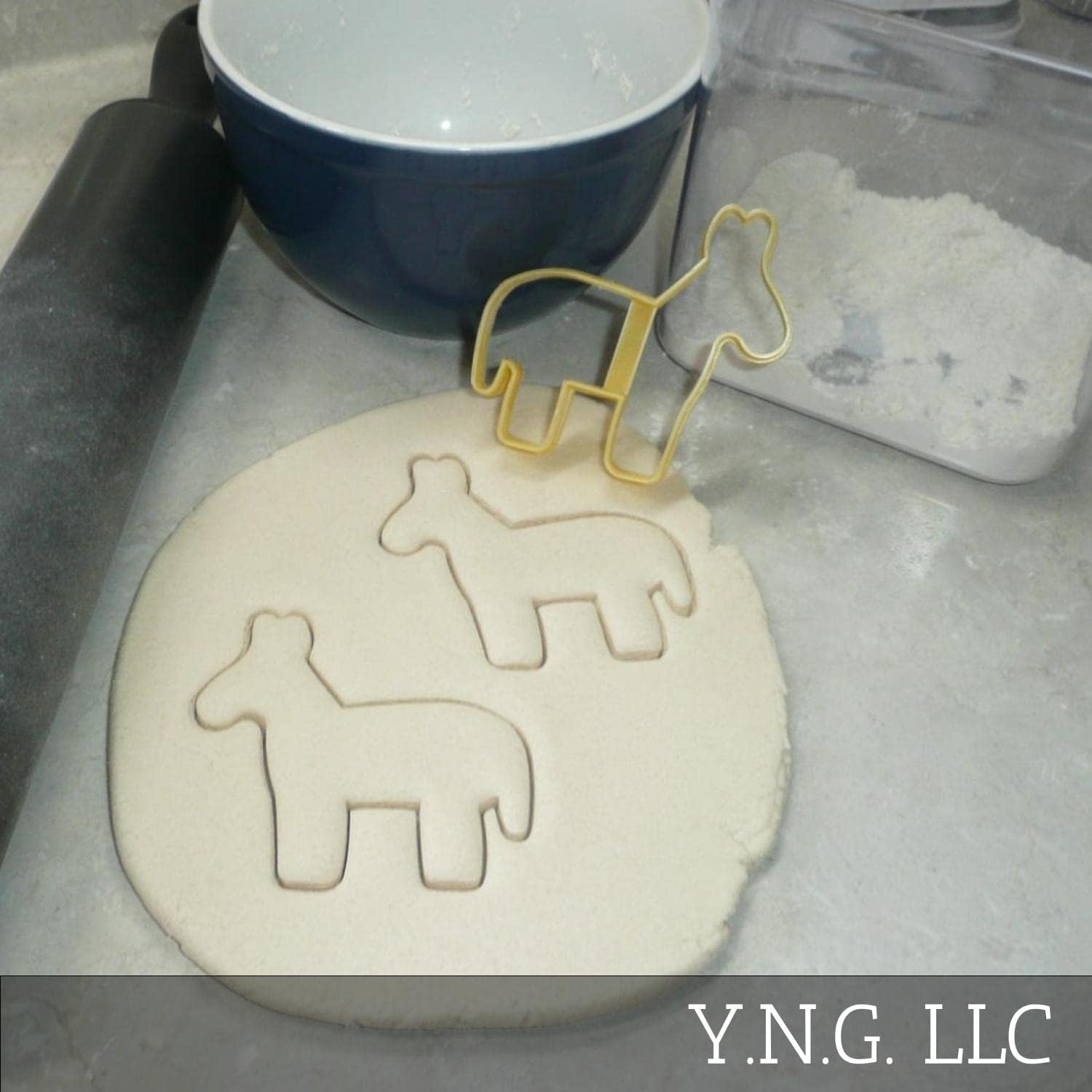 Traditional Donkey Shape Cookie Cutter - USA Made