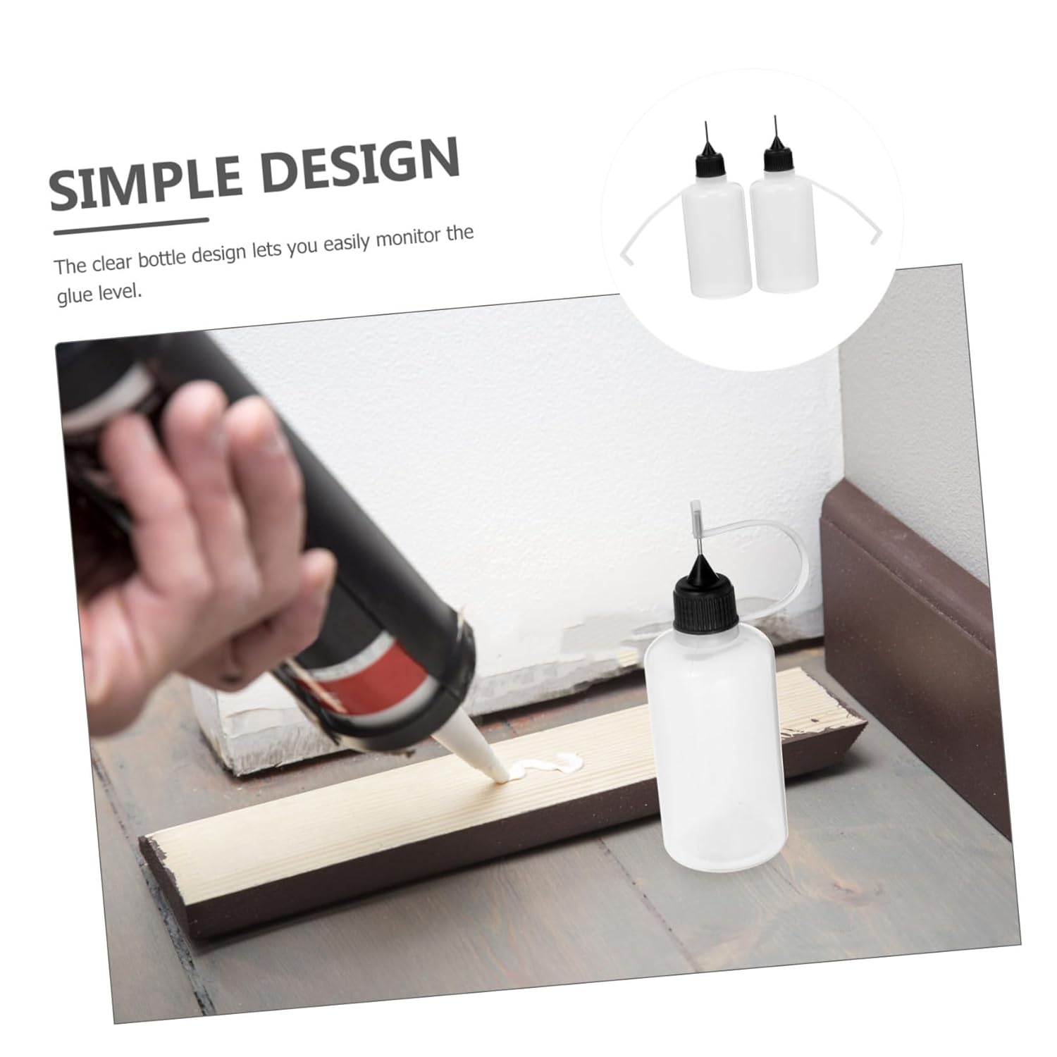 10-Pack Precision Tip Squeeze Bottles for Glue and Adhesive Use
