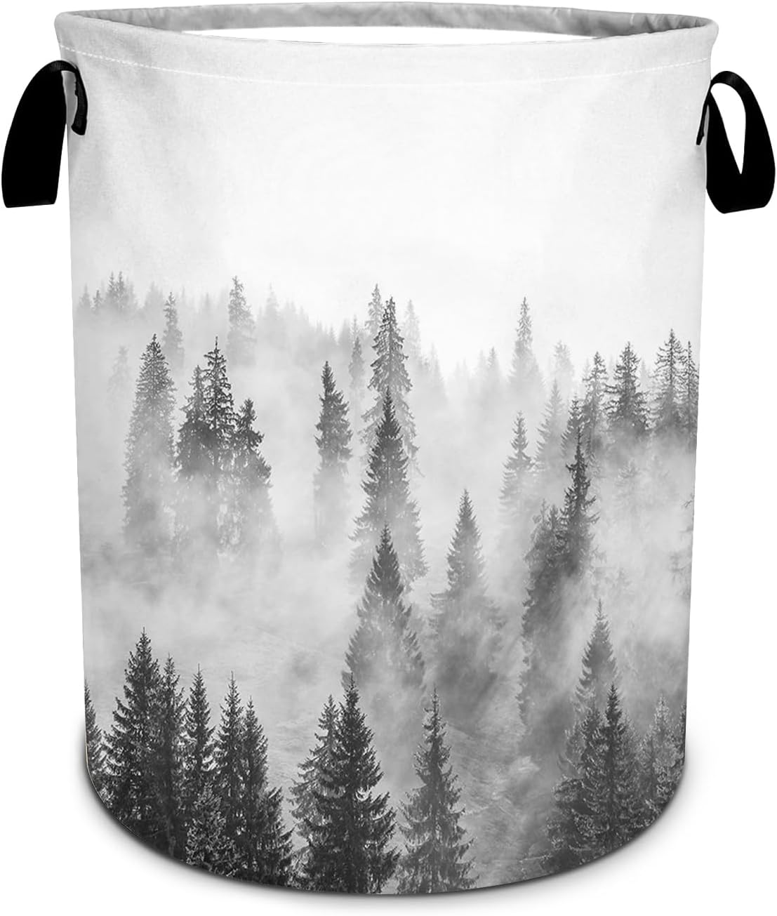 Misty Foggy Mountain Laundry Basket - Foldable Waterproof Oxford