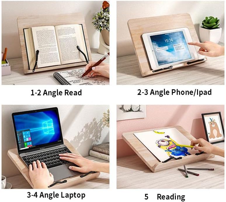 Foldable Cookbook Stand for Kitchen and Home Use