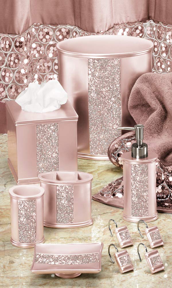 Zahari Home Sinatra Waste Basket Blush