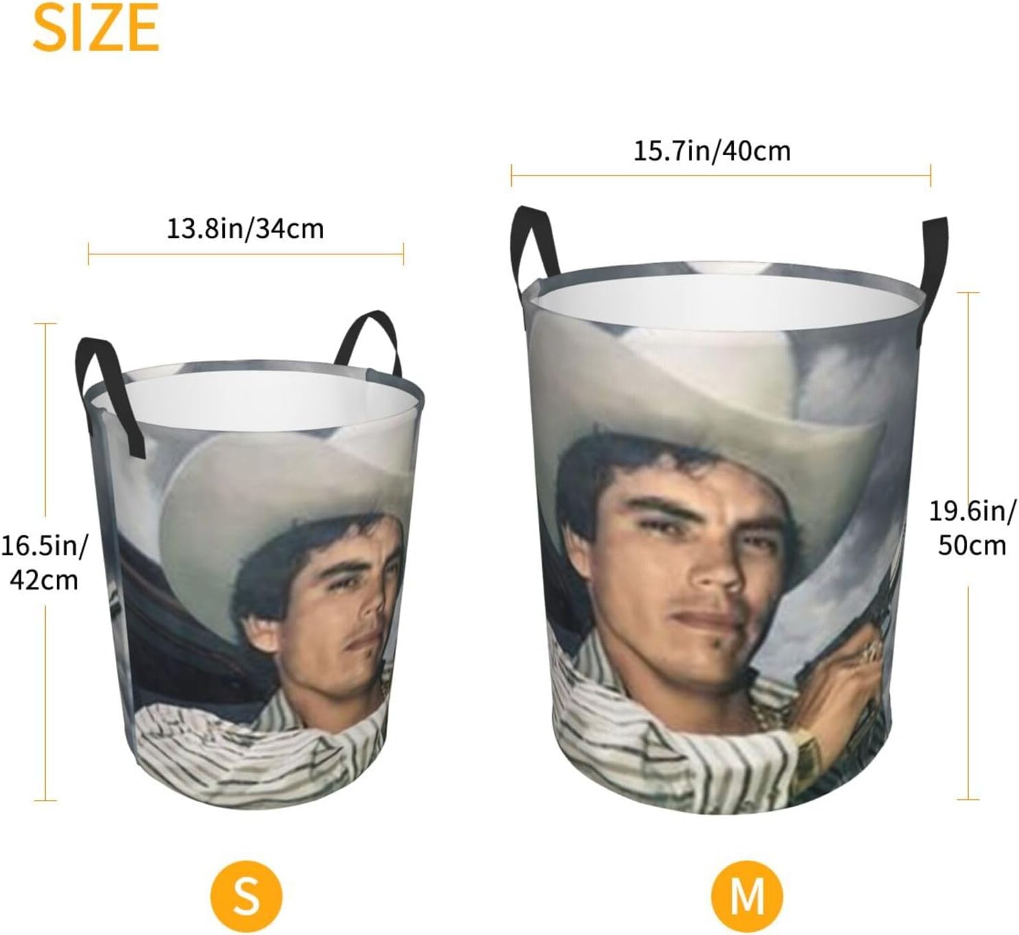 Cha-lino Singer Sanchez Round Single-Layer Laundry Basket