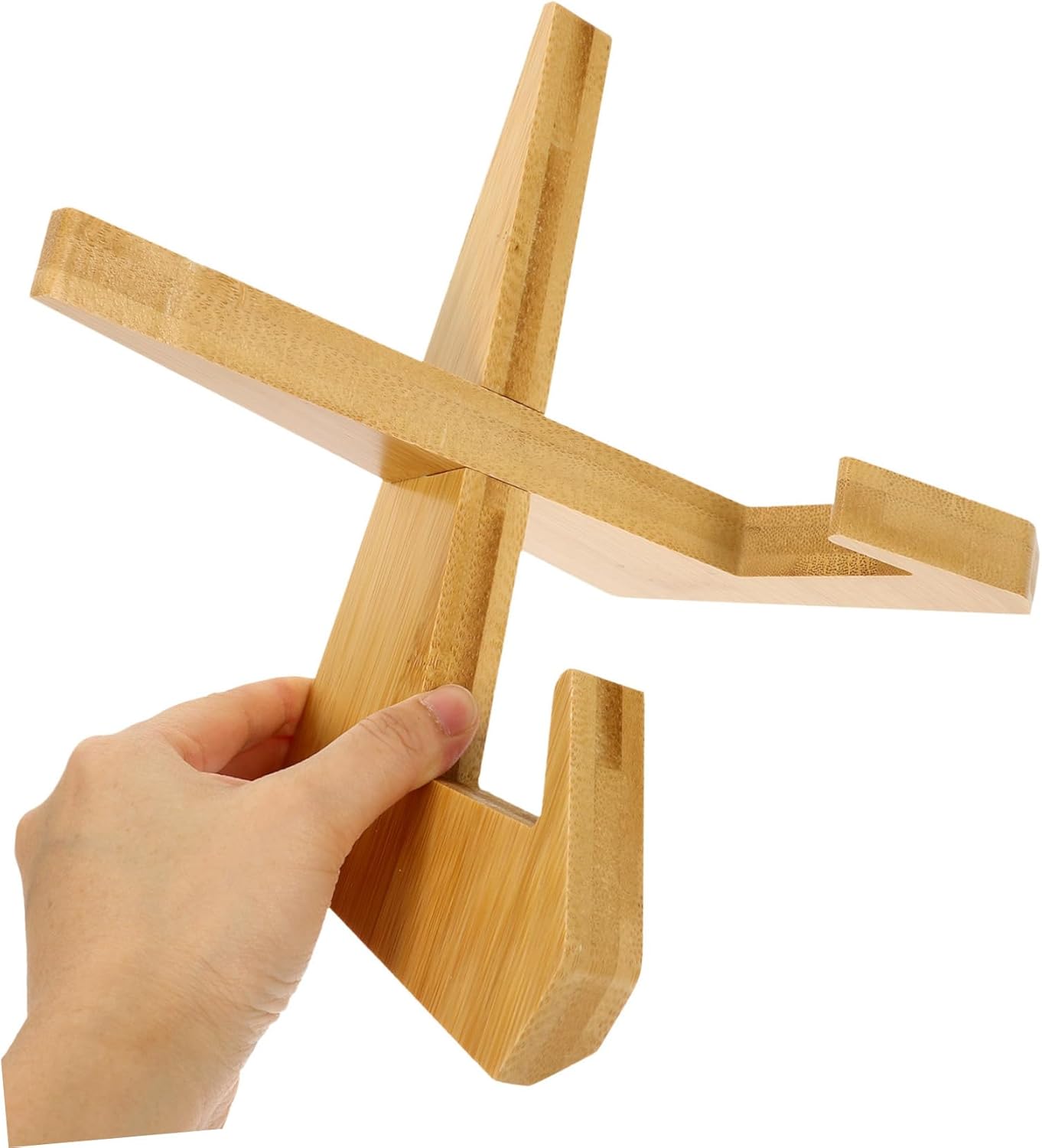 Portable Mini Wooden Recipe Bookstand for Kitchen and Home Use