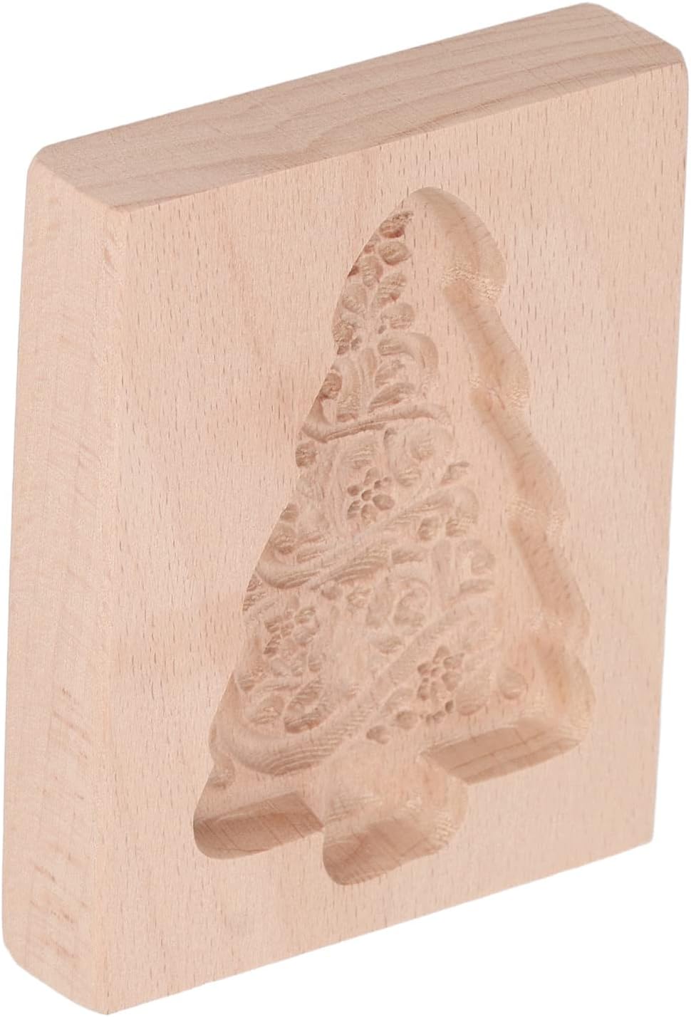 Elelif Wooden Cookie Cutter with Engraved Patterns