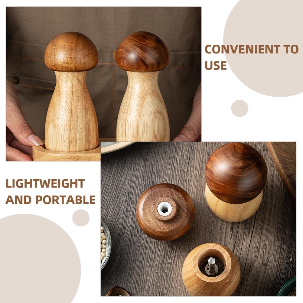 ABOOFAN 2Pcs Mushroom Salt and Pepper Set