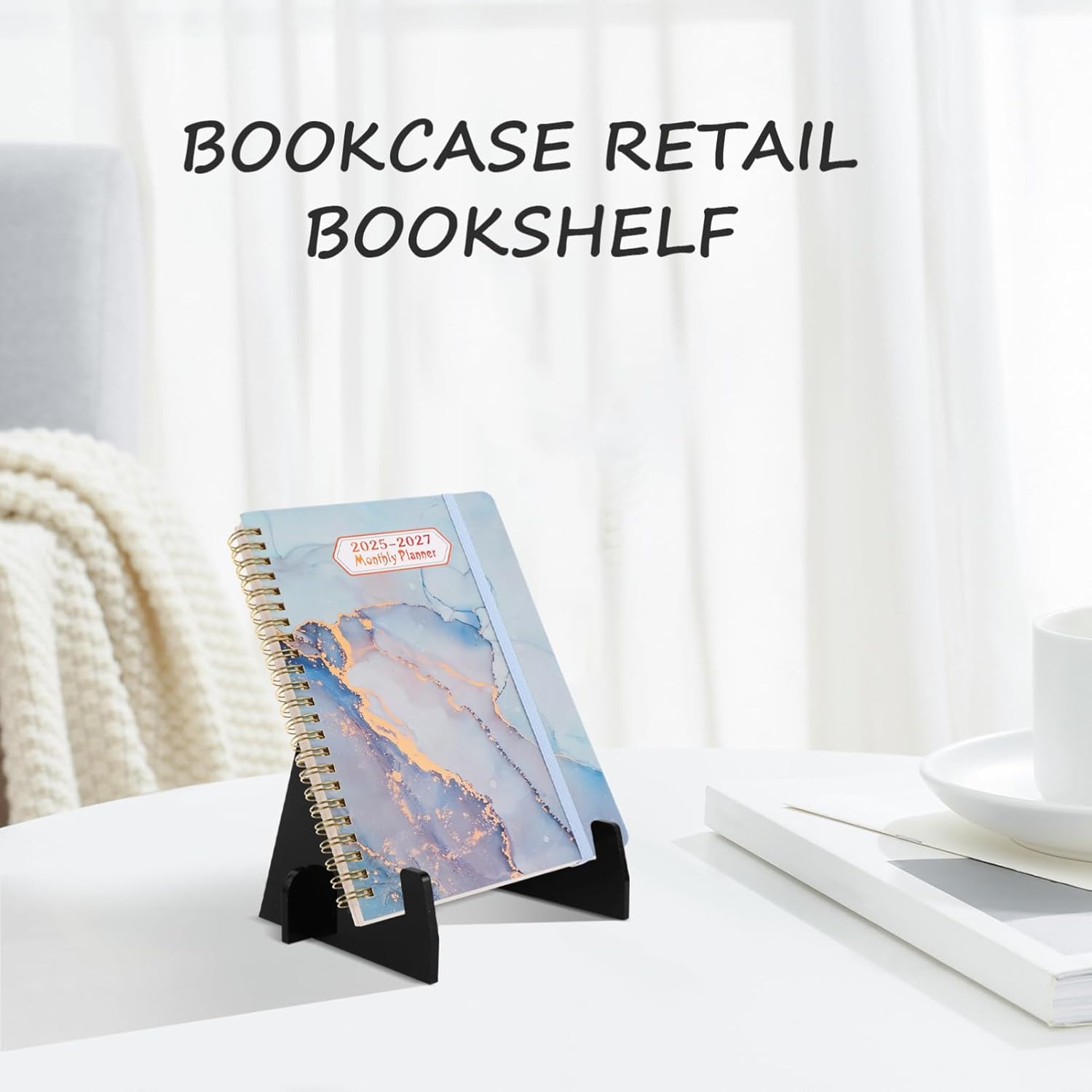 Acrylic Cookbook Stand Foldable Book Display for Kitchen Counter