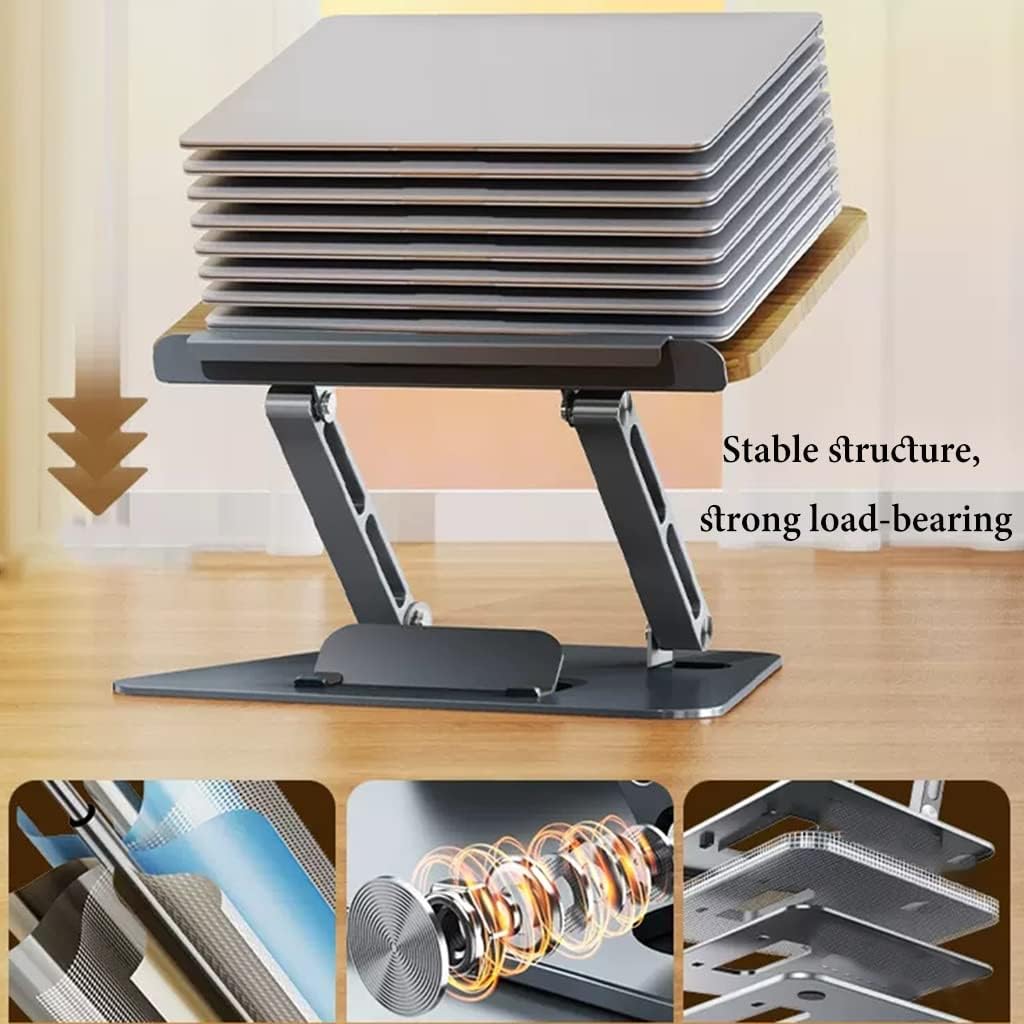 Adjustable Book Stand with Heat Dissipation for Laptop and Cookbook