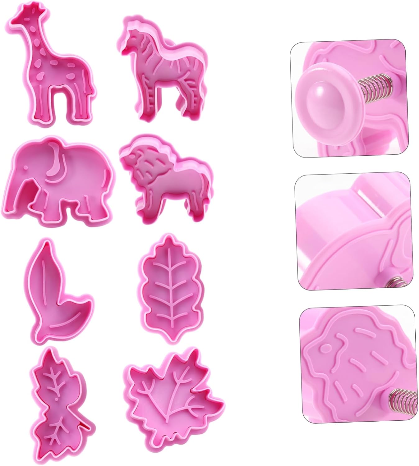 OKUMEYR 2 Sets 8pcs 3D Christmas Cookie Cutters