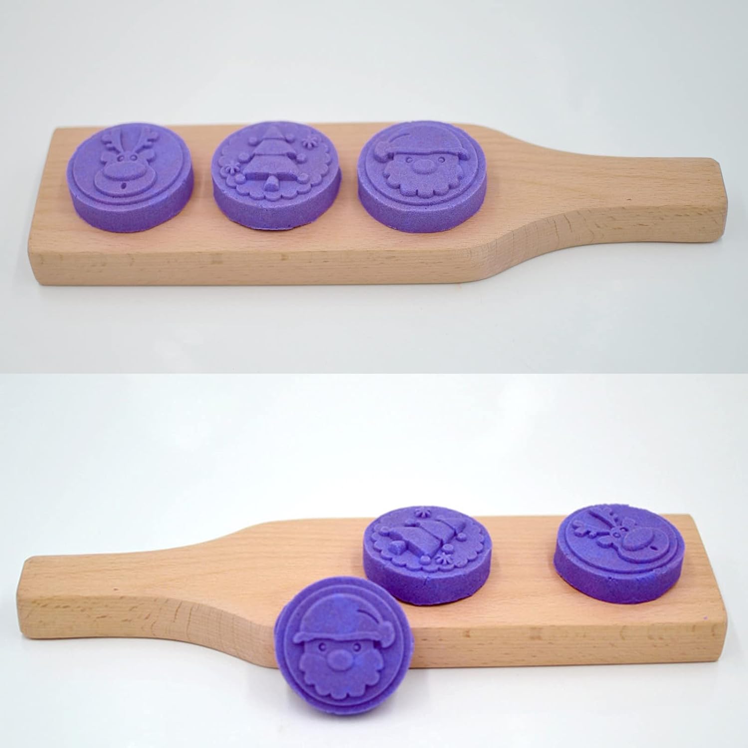 BLOWEST 3D Wooden Cookie Molds for Gingerbread Biscuit Cake