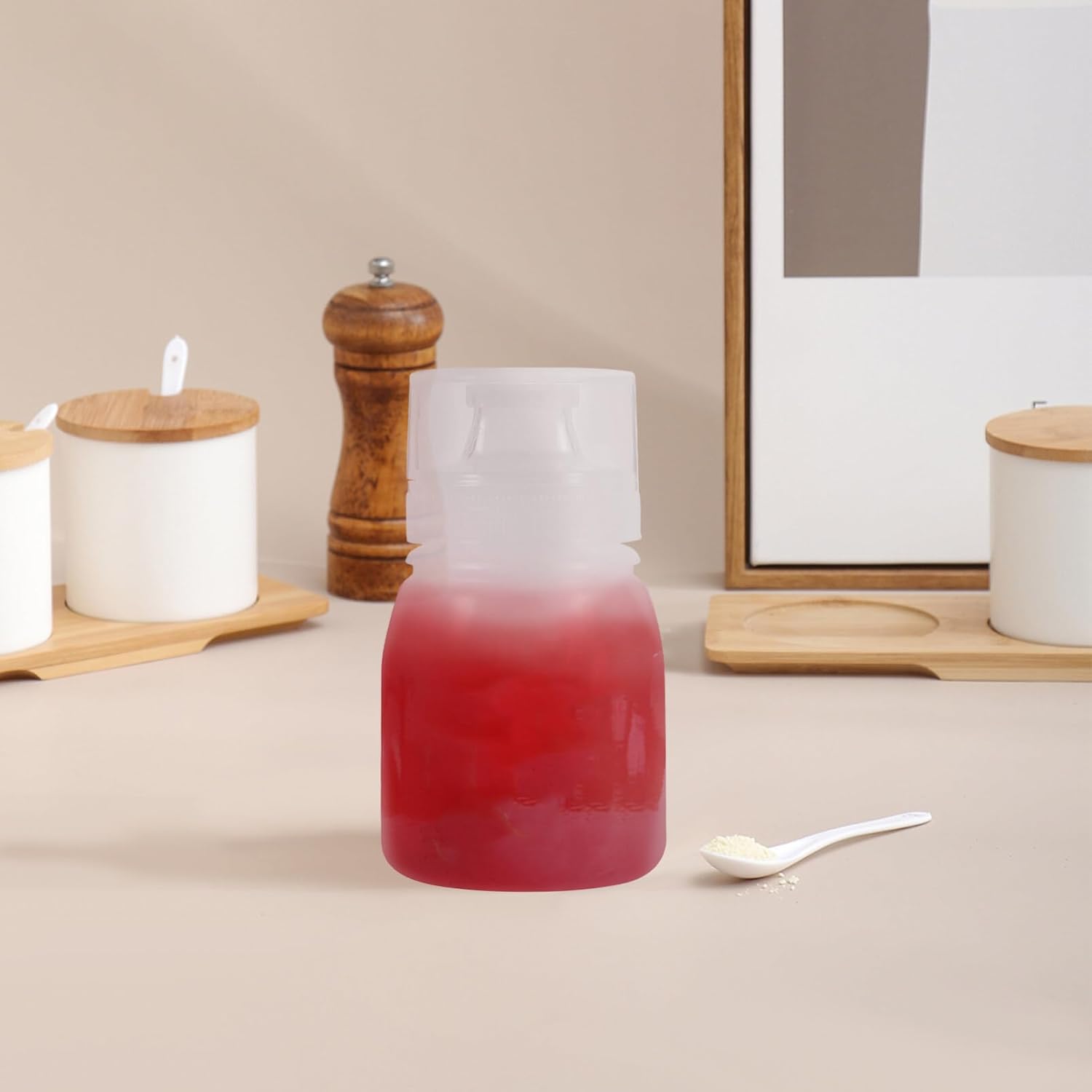UPKOCH 6pcs Food Squeeze Bottles for Oil and Condiments