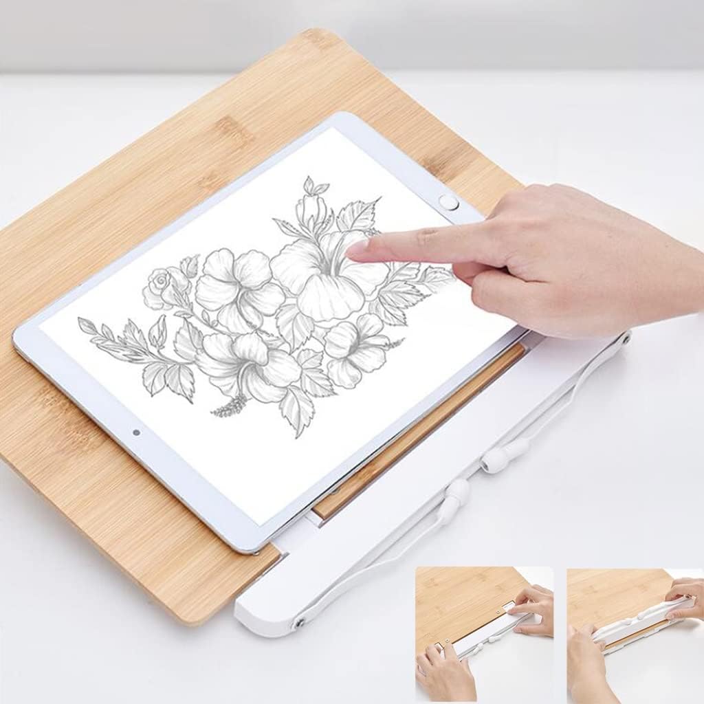 UHRLGHS Adjustable Cookbook Stand with Page Clips