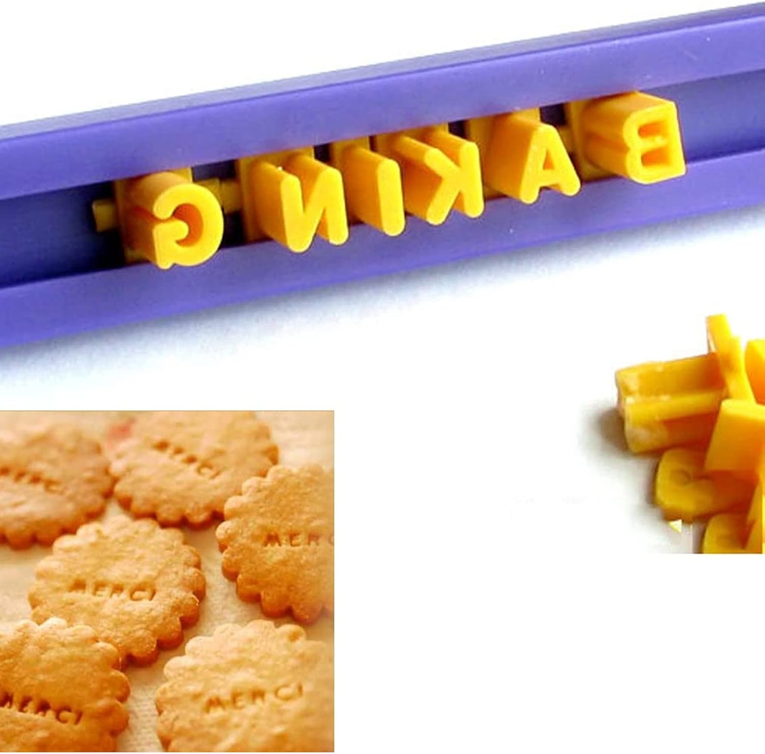 TOPINCN Cookie Stamps DIY Baking Tools for Cakes and Cookies